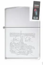 Zippo 2633 statue of liberty ny city Lighter + FLINT PACK