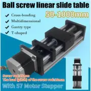 CNC Linear Guide Actuator Stroke W/ 57 Motor Stepper New Stage Rail Motion Slide