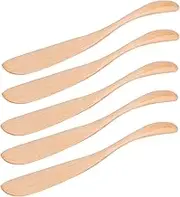 Spreader Set for Jam and Cheese - 5Pcs Wooden Japanese Tableware for Home Kitchen