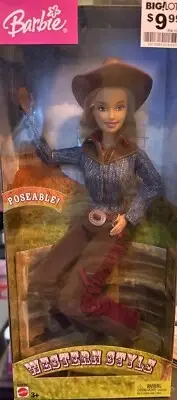 2004 Western Style Barbie Mattel G4598 Poseable NRFB
