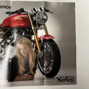 Norton 952 Commando GIANT POSTER Brochure Original