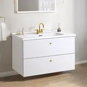 Simplus Bathroom Vanity Unit Wall Hung Basin Cabinet for Home Bathroom Washroom 800mm