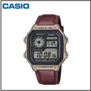 Casio AE-1200WHL-5A Digital Leather Strap Men’s Watch