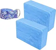 Generic 1Set Yoga Training Brick Camouflage Gradient Blocks for Dancers Non Slip Support for Flexibility Strength Stretching Exercises for Pilates Gym