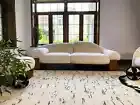 Custom Asymmetrical C-shape Curved Raphael Navot Sofa Couch Two Seater Sofa Set
