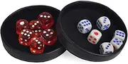 TX GIRL Plastic Dice Cup Craps Sets Gambling Tray/Cover Casino Accessory Texas Hold'em Poker Black Jack 21 Point (Color : 10 pcs)