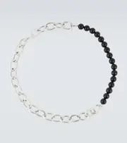 [Jil Sander] Jil Sander Beaded sterling silver necklace One Size silver