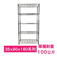 在飛比找PChome24h購物優惠-【我塑我形】90 x 35 x 180 cm 萬用鐵力士鍍鉻