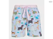 Peter Alexander Women’s Sketchy Dog Long Short - Size L - BNWT