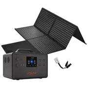 Voltx 2400W Power Station+ 200W solar Panel mat+ mc4 to anderson cable