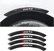 JNNJ Pack of 4 Wheel Arch Widening Mudguard Mud Flaps Universal Wheel Arch Widening Mud Flaps Wheel Eyebrow Bow Trim Sticker Car Accessories