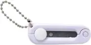 White Folding Scissors Safe Portable Travel Mini Scissor