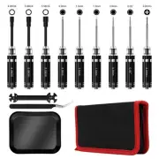 12 Pcs RC Car Tool Kit Screwdriver Set (Hex, Phillips, Flathead) with Pliers,...