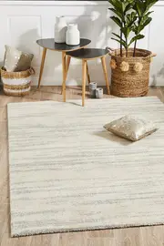 Abode Rug Culture Silver Grey & Ivory Super Soft Modern Contemporary Rug