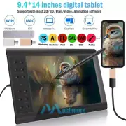 Graphic Tablet Drawing Pad+Digital Pen Quick Reading Pressure Sensing Kids Gifts