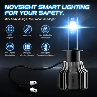 Novsight N39 全系列 LED汽車大燈 72W 10000LM 6000K 現貨 白光不刺眼 霧燈燈泡