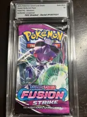 2021 Pokemon Fusion Strike Foil Pack Genesect Art TCC Graded Gem Mint 10