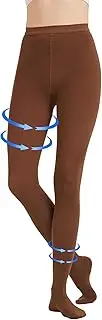 AMZAM Compression Pantyhose for Women & Men, Open Toe, Opaque, Firm Support 20-30mmHg Graduated Compression Stockings