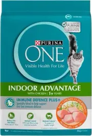 Purina One Adult 1+ Indoor Advantage Dry Cat Food with Chicken 6kg