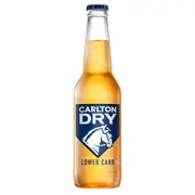 Carlton Dry, Low Carb & Full Strength Beer, Crisp & Refreshing Finish, Classic Australian Lager, 4.5% ABV, 330mL (Case of 24 Bottles)