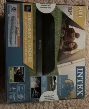 Intex Dura-Beam Full Size Standard Airbed with battery pump 54 x 75 x 10ini