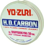 Yo-Zuri HD130 lbDP H.D. Carbon Fluorocarbon Fishing Leader Pink 130 lb 30 Yards