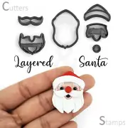 SANTA Polymer Clay Cutter | Christmas Shape Cutter