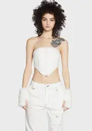 [BY DYLN] Fargo Denim Corset
