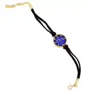 GlassOfVenice Rosetta Murano Glass Millefiori Bracelet - Starry Night