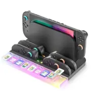 Controllers Charger for Nintendo Switch 2 Joy Con 9 Game Card Ambient Lighting