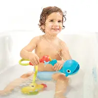 在飛比找誠品線上優惠-Yookidoo洗澡玩具噴水鯨魚蓮蓬頭套組/ 咖盒