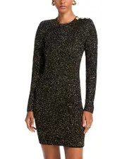 L'Agence Cherry Sequined Mini Dress