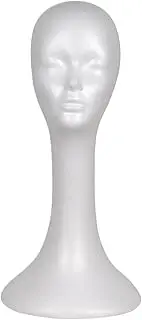 Foam Mannequin Head for Wigs | Realistic Wig Holder Head - Hairpiece Display Stand, Hat Holder Model for Headphone Comfort Test Styling Headwear