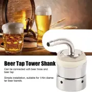 1/4" Stainless Steel Beer Tap Tower Shank Assembly For Home Brewing Accessories