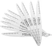 WEKADRIN 10pcs Nail Foil Nail Tools for Nail Art Wood Polishing File Nail Buffer Block Nail Tools for Manicure Willow Leaf-shaped Manicure Nail Filers Manicure Nail White Wood Chips