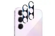 [Set of 2] MEZON Premium Full Coverage Tempered Glass Camera Lens for Samsung Galaxy A55 5G New Version, No Whitening from Flash (Galaxy A55 5G, Lens HD)