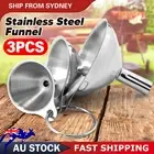 3Pcs/Set Stainless Steel Funnel Small Medium Large Variety Liquid Kitchen Tool