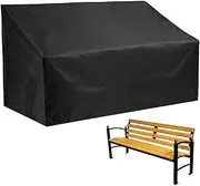 Garden Bench Cover - Heavy Duty Bench Cover | Waterproof Bench Cover | Outdoor Bench Cover | Bench Cover With 210D Oxford Fabric | Tear Proof Outdoor Bench Seat Cover | Bench Covers For UV Protection