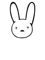 Bad Bunny, Vinyl 3" Die Cut Sticker
