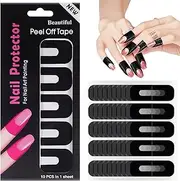 minkissy 100 Sheets Nail Protector Stickers Nail Protectors Nail Protector Cover Nail Protectors For Gel Polish Fingers