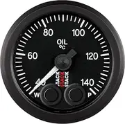 Stack ST3509 Pro-Control Black 52mm 1/8" NPTF Male 40-140°C Oil Temperature Gauge