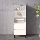 Highboard White 40x36x110cm Engineered Wood