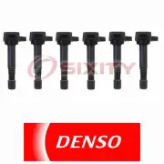 For Honda Pilot DENSO 6 pc Direct Ignition Coils 3.5L V6 2003-2008 bw (for: Honda)