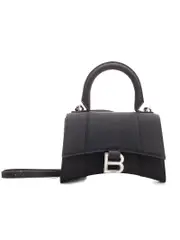 Balenciaga Hourglass XS Handbag in Sparkling Fabric Black