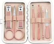 Manicure Set,Nail kit Manicure Set,Nail Care kit, Rose Gold 7 Pieces Nail Clipper Nail Clipper Set Spray Lacquer Craft Manicure Nail Art Tools