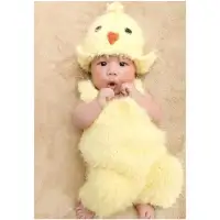 在飛比找蝦皮購物優惠-【出租】寶寶寫真服⭐黃色小雞造型服