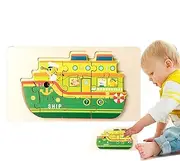 Fire Truck Puzzles - Educational School Bus Puzzles,Children Brain Teaser, Cute Cruise Ship Toys for Home, Kindergarten, Nursery