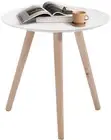 round Side Table, Small End Table, Modern Coffee Tables, 3 Legged Bedside Table,