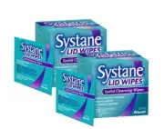 2x Systane Lid Wipes 30 Pack Sterile Eyelid Cleansing Hypoellergenic & Soothing