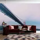 3D Mountain Bridge Wallpaper Wall Mural Removable Self-adhesive 362